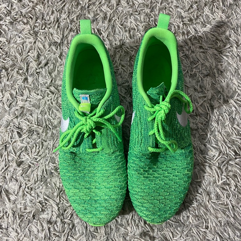 Nike Neon Green Flyknit Women’s Running Shoes